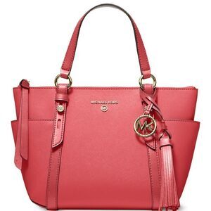 Michael Kors Sullivan Small Convertible Top Zip Leather Tote